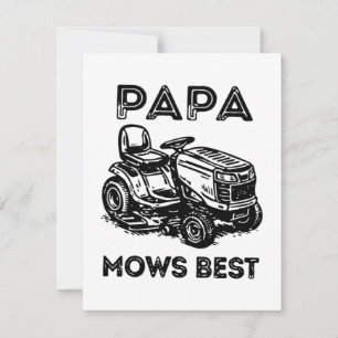 Vaderdag Lawn Trekker rijdende grasmaaier Kaart