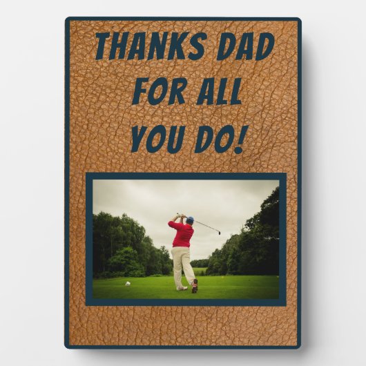 Vaderdag lederen achtergrond Afbeelding en tekst Fotoplaat (voorkant)