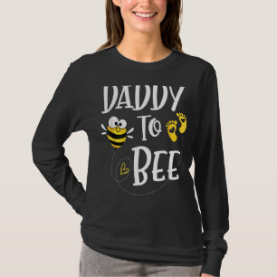 Vaderdag Leuke papa om hart voet voor Mannen bijen T-shirt