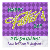 Vaderdag Liefde Foto Collage 4 Afbeeldingen Kubus (Voorkant)