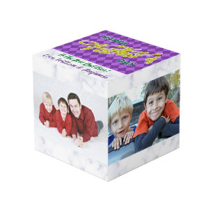 Vaderdag Liefde Foto Collage 4 Afbeeldingen Kubus