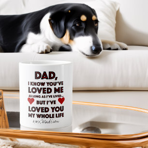 Vaderdag Liefdevolle Quote Extra Grote Beker