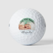 Vaderdag Love You, Daddy Custom Photo Golfballen (Voorkant)