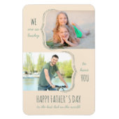 Vaderdag Lucky, je vader 2 foto Magneet (Verticaal)