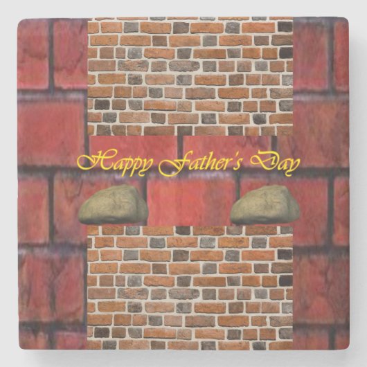 Vaderdag Marble Stone Onderzetter (Voorkant)