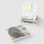 Vaderdag Marble Stone Onderzetter (Zijkant)