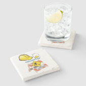 Vaderdag Marble Stone Onderzetter (Zijkant)