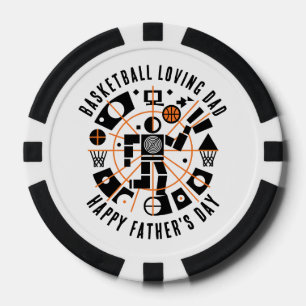 Vaderdag met deze speciale Basketbal Liefhebbers Poker Chips