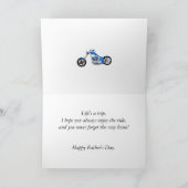 Vaderdag met een vlammende motorfiets kaart (Binnen)