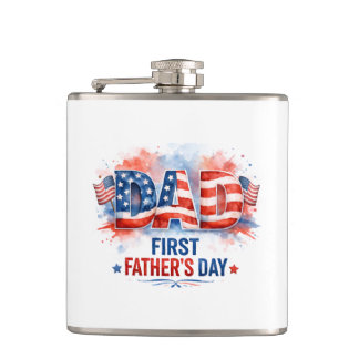 Vaderdag met patriottische flair heupfles