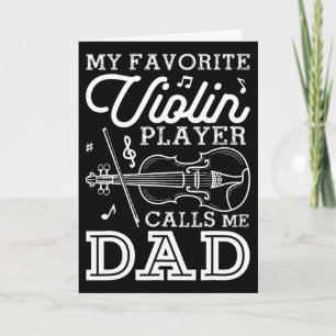 Vaderdag mijn favoriete violist noemt me papa kaart