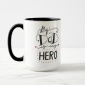 vaderdag - "Mijn vader is mijn Hero" Mok (Links)