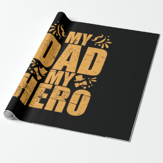 Vaderdag Mijn Vader Mijn Held Cadeaupapier