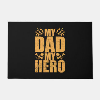Vaderdag Mijn vader Mijn Hero Deurmat