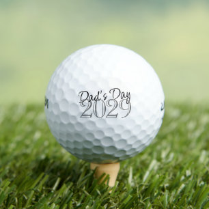 Vaderdag Modern Happy Fathers Day Handgeschreven Golfballen