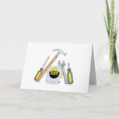 Vaderdag Moderne eenvoudige tools Feestdagen Kaart (Voorkant)