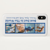 Vaderdag moderne fotocollage Case-Mate iPhone case (Achterkant (horizontaal))