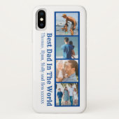 Vaderdag moderne fotocollage Case-Mate iPhone case (Achterkant)