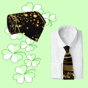 Vaderdag moderne kalligrafie bladwervelingen zwart stropdas