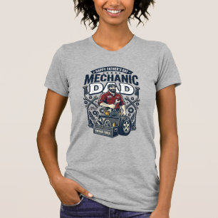 Vaderdag monteur vader T-shirt grappige werkende v