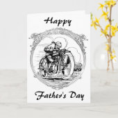  Vaderdag motorfiets Kaart (Gele Bloem)