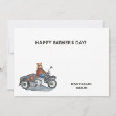 Vaderdag-motorfiets met Sidecar-Beren (Achterkant)