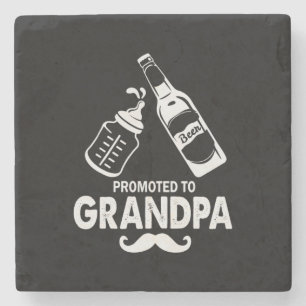 Vaderdag naar opa stenen onderzetter