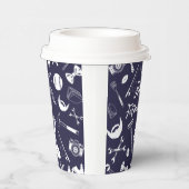 Vaderdag Navy Papieren Bekers (Rechts)