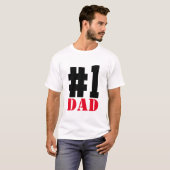 Vaderdag nummer 1 Pap White T-shirt (Voorkant volledig)