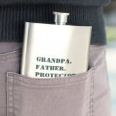 Vaderdag opa Father Protector Hero Text Flacon (Voorbeeld)