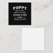 Vaderdag | Opa is voor oude kerels Notitiekaartje (Voorkant / Achterkant)