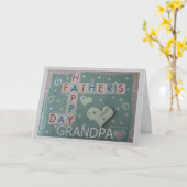 Vaderdag - Opa - Scrapbook Kaart (Gele Bloem)