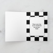 Vaderdag oude auto kaart (Binnen)