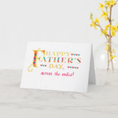 Vaderdag over de Kaart Miles Word Art (Gele Bloem)