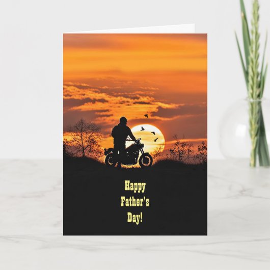 Vaderdag over de mijlen Motorfiets Biker Kaart (Voorkant)