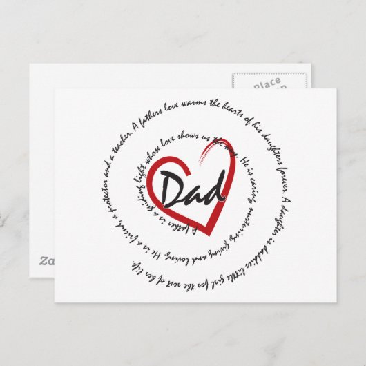 Vaderdag pa briefkaart (Voorkant / Achterkant)