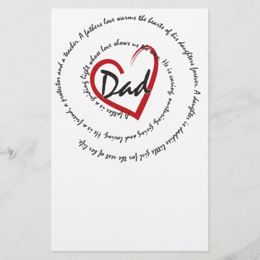 Vaderdag pa briefpapier (Voorkant)