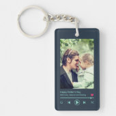 Vaderdag pa Custom Photo Cool Music Player Sleutelhanger (Voorkant)