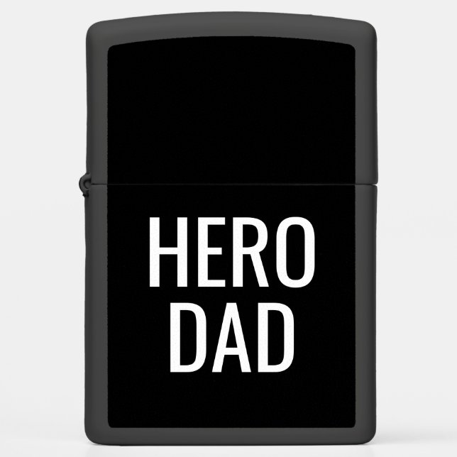 Vaderdag Pap Black White Text Typografie (Voorkant)