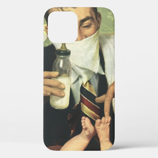 Vaderdag, pap geeft Baby een fles Case-Mate iPhone Case (Achterkant)