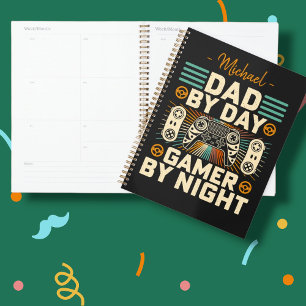 Vaderdag Pap overdag Gamer bij nacht Planner