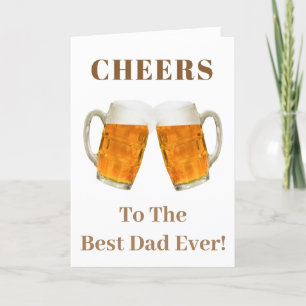 Vaderdag pap 's werelds beste bier-bier feestdagen kaart