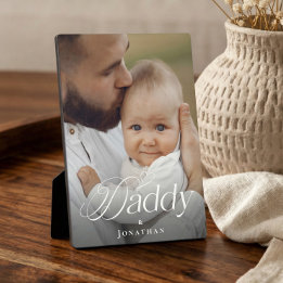 Vaderdag Papa & Baby Persoonlijke Fotocadeau Fotoplaat
