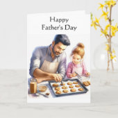 Vaderdag / Papa en dochter  Kaart (Gele Bloem)