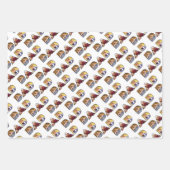 Vaderdag Papa Fotocollage Custom Pattern Inpakpapier Vel (Voorkant 2)