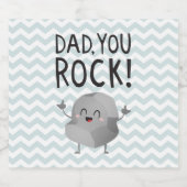 Vaderdag Papa je rock cool Beer Bottle Label Bier Etiket (Enkel label)