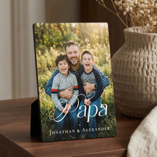Vaderdag Papa & kids Persoonlijk Fotocadeau Fotoplaat
