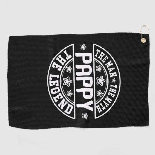 Vaderdag | Pappa the Man the Myth the Legend Golfhanddoek (Horizontaal)