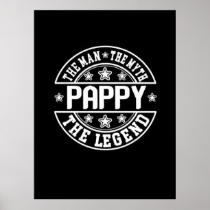 Vaderdag   Pappa the Man the Myth the Legend Poster