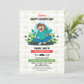 Vaderdag Party uitnodigingsflyer Kaart (Staand voorkant)